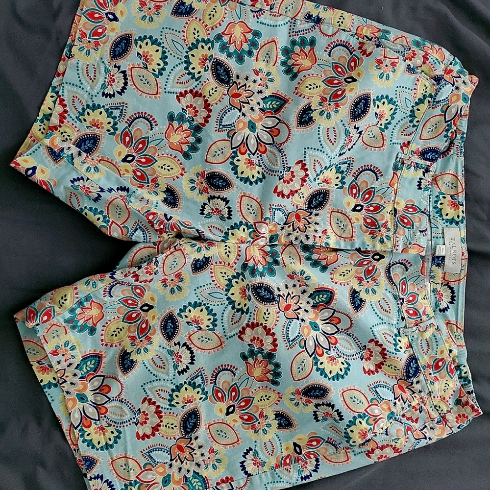 Talbots Paisley Walking Shorts, 16W